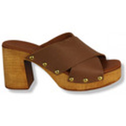 Botas sandalia con tiras cruzadas piso flex efecto madera para mujer - Lolas - Modalova