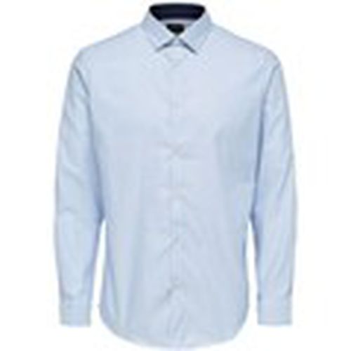 Camisa manga larga 16058640 NEW MARK-SKY BLUE STRIPES para hombre - Selected - Modalova
