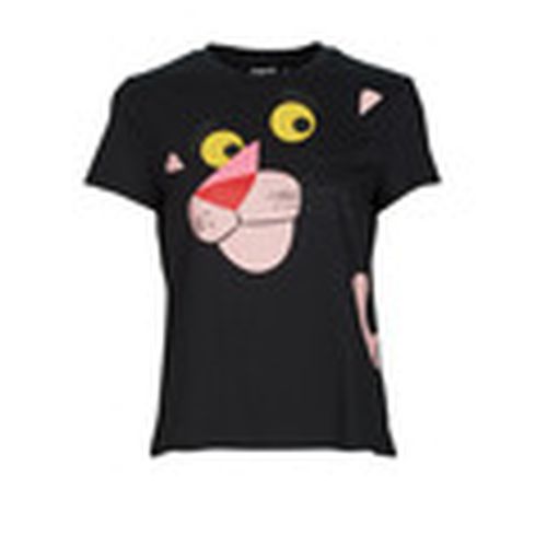 Camiseta HELLO PINK PANTHER para mujer - Desigual - Modalova