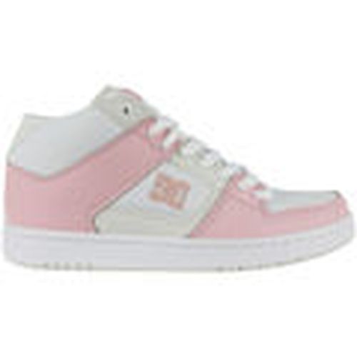 Deportivas Moda Manteca 4 mid ADJS100147 WHITE/PINK (WPN) para mujer - DC Shoes - Modalova