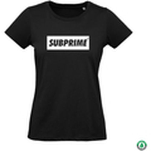 Camiseta Wmn Tee Block Black para mujer - Subprime - Modalova