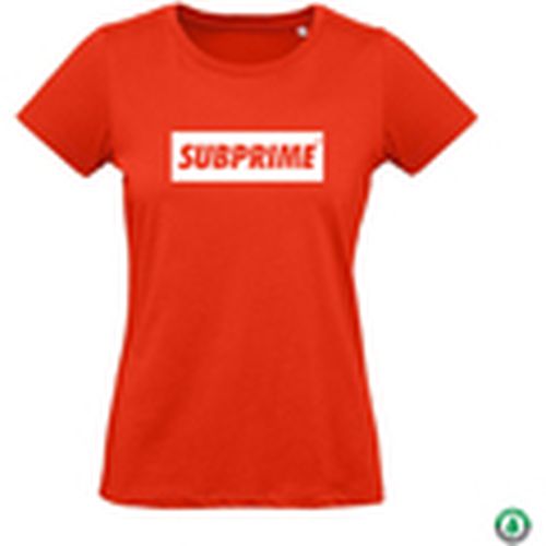 Camiseta Wmn Tee Block Rood para mujer - Subprime - Modalova