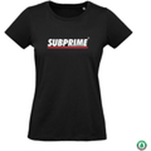 Camiseta Wmn Tee Stripe Black para mujer - Subprime - Modalova