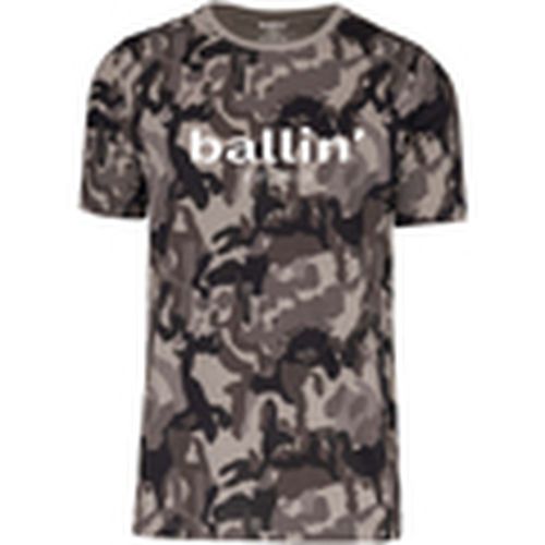 Camiseta Grijs Camouflage Shirt para hombre - Ballin Est. 2013 - Modalova