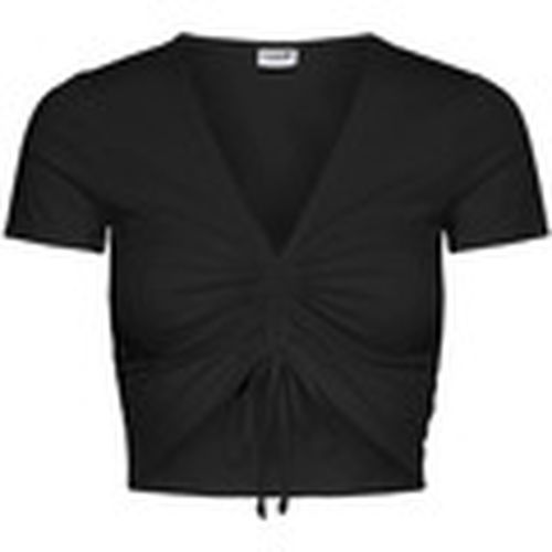 Tops y Camisetas Camiseta negra ajustable manga corta para mujer - Noisy May - Modalova