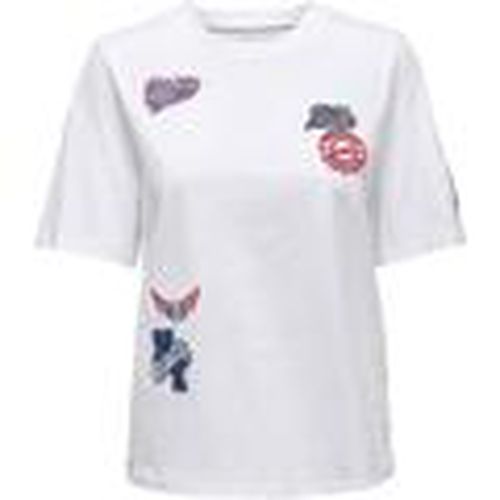 Tops y Camisetas ONLKINA BOXY S/S COLLEGE TOP BOX para mujer - Only - Modalova