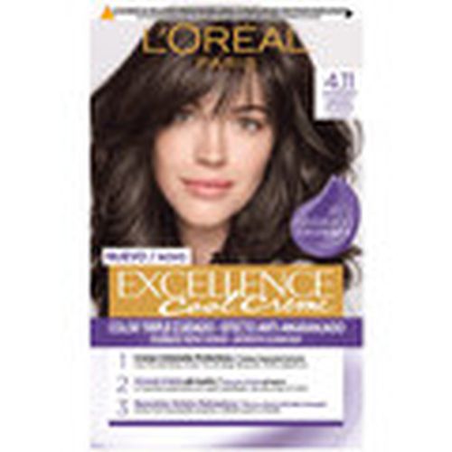 Coloración Excellence Cool Tinte 4.11-castaño Ceniza Intenso para mujer - L'oréal - Modalova