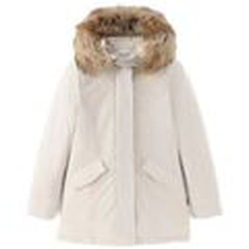 Parka Anorak Luxury Arctic Raccoon Mujer Milk Cream para mujer - Woolrich - Modalova