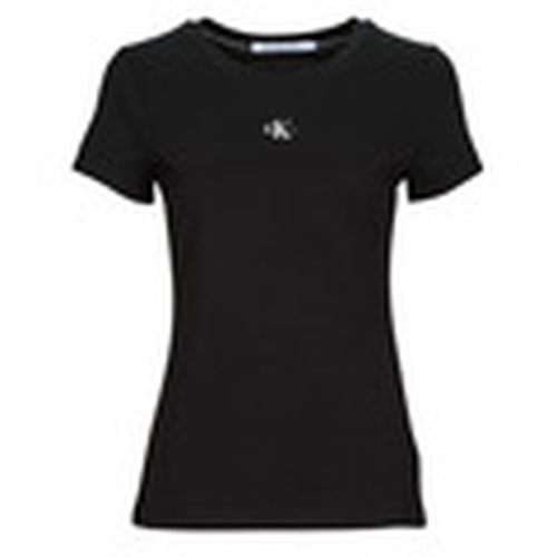 Camiseta MICRO MONO LOGO SLIM para mujer - Calvin Klein Jeans - Modalova
