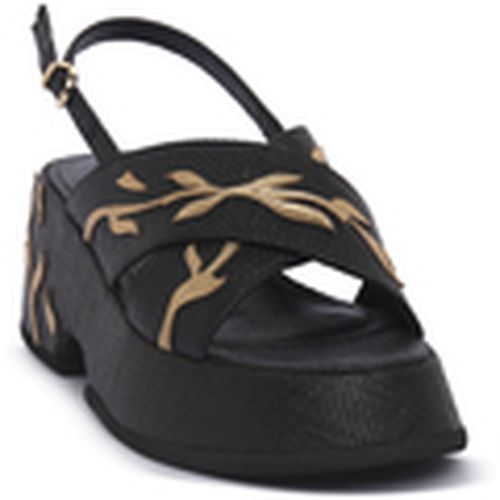 Sandalias con plataforma RAFIA NERO para mujer - Jeannot - Modalova