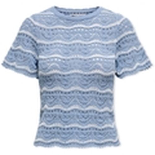 Jersey Anna Sofia Life Knit - Forever Blue/Cloud Dancer para mujer - Only - Modalova