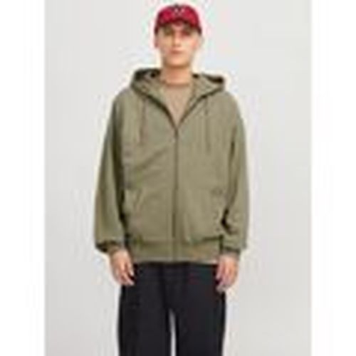 Sudaderas con capucha 12270279 CHARGE SWEAT ZIP HD-SILVER SAGE para hombre - Jack & Jones - Modalova