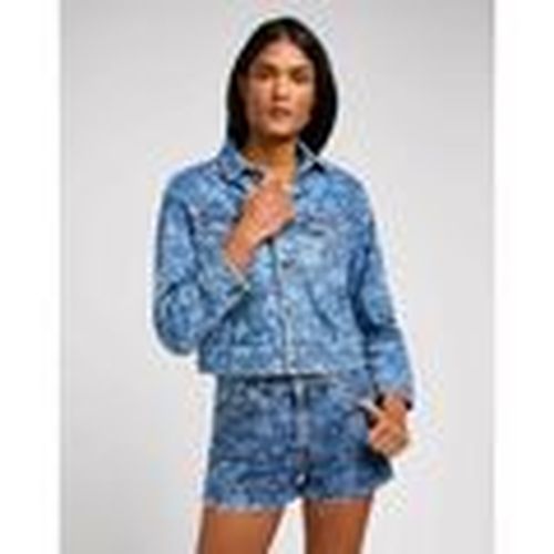 Chaquetas 112349588 CROPPED RIDER-TROPICAL DENIM para mujer - Lee - Modalova