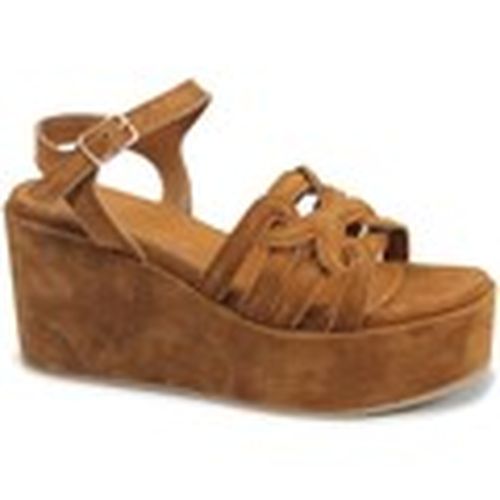 Sandalias con plataforma CAF-E25-HM6064-M025 para mujer - Café Noir - Modalova