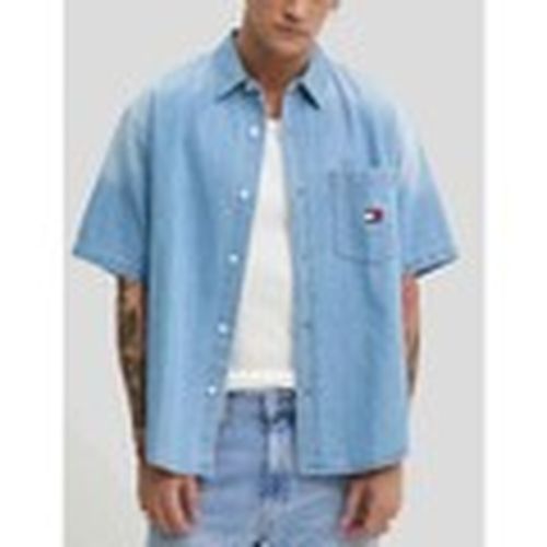 Camisa manga larga CAMISA CREST DENIM OVERSHIRT DENIM para hombre - Tommy Jeans - Modalova