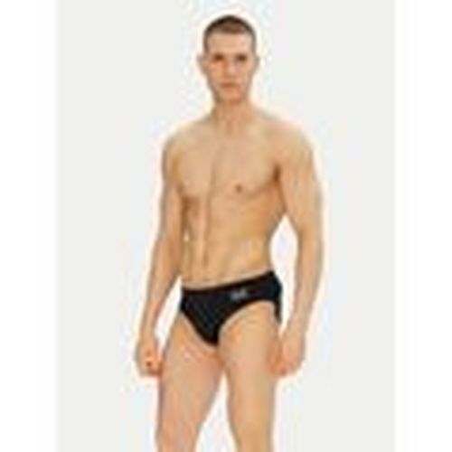 Bañador 7M000501 AF14514 SLIP BEACHWEAR-MC026 BLACK/SILVER para hombre - Emporio Armani EA7 - Modalova