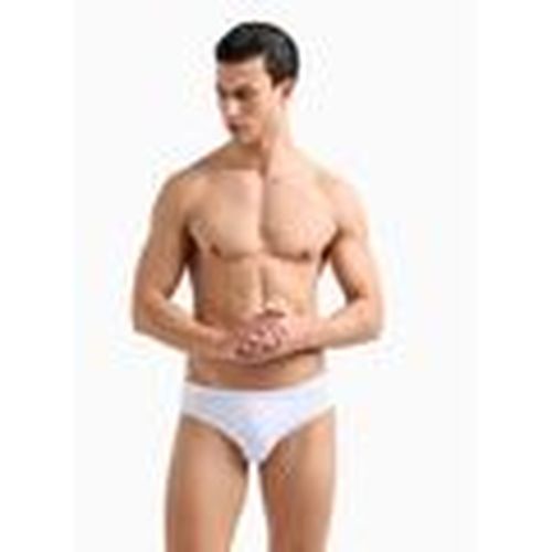 Bañador 7M000501 AF14514 SLIP BEACHWEAR-M0076 WHITE/SILVER para hombre - Emporio Armani EA7 - Modalova