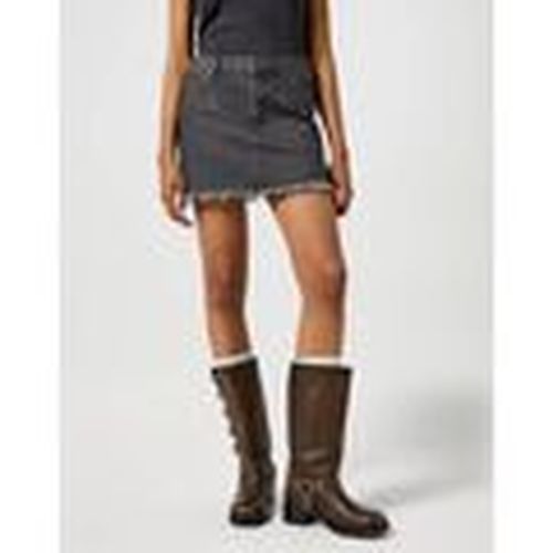 Falda 112356384 MINI-DENIM GREY para mujer - Wrangler - Modalova