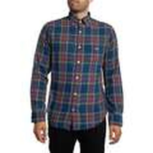 Camisa manga larga Camisa de cuadros de sarga regular para hombre - Gant - Modalova