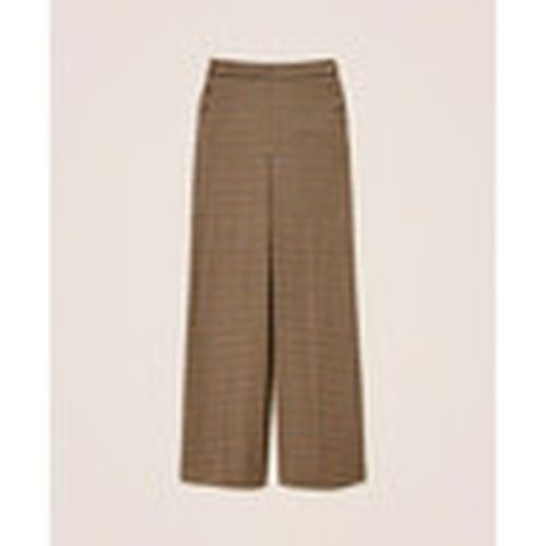 Pantalones PANTALONI IN MISTO LANA CHECK Art. 252TT2421 para mujer - Twin Set - Modalova