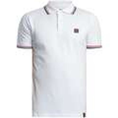 Polo Polo de piqué con ribetes de tres colores para hombre - Trojan - Modalova