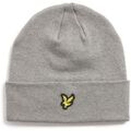 Gorro HE2313A COTTON BEANIE-T28 MID GREY MARL para hombre - Lyle & Scott - Modalova