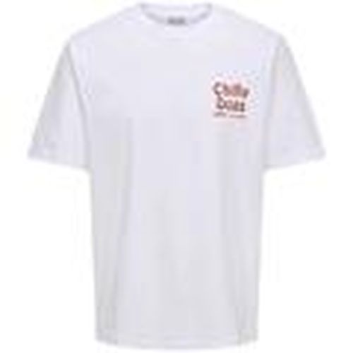 Camiseta 22035827-BrightWhite para hombre - Only And Sons - Modalova