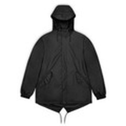Parka Chaqueta de cola de pez negra para mujer - Rains - Modalova