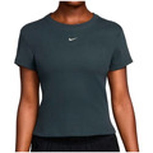 Camiseta W NSW RIB TGHT SS TEE para mujer - Nike - Modalova