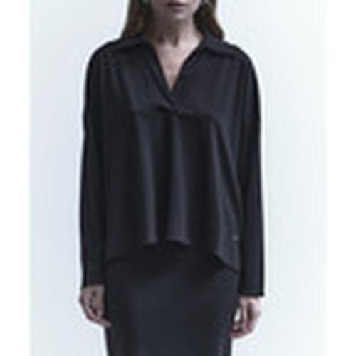 Blusa BLUSA IN JERSEY INTERLOCK CON COLLETTO Art. RIBMA007 para mujer - Kaos Collezioni - Modalova