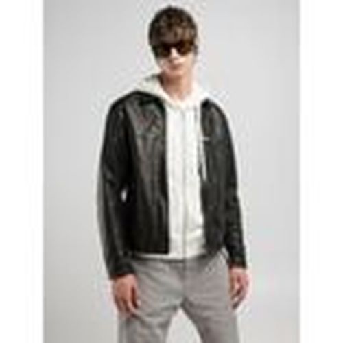 Cazadora de cuero M8457.85194S-010 BLACK para hombre - Replay - Modalova