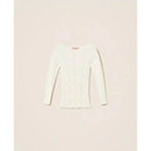 Jersey MAGLIA A COSTE CON DISEGNO CHECK Art. 261TP3401 para mujer - Twin Set - Modalova