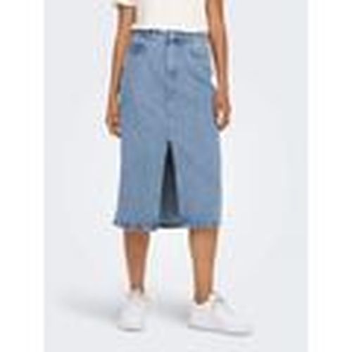 Faldas midi 15319268 BIANCA-LIGHT BLUE DENIM para mujer - Only - Modalova