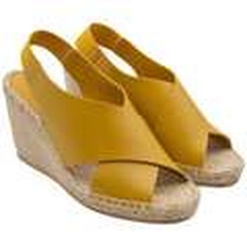 Sandalias con plataforma LEDA PIEL DE VACA OCRE para mujer - PALOMA BARCELÓ - Modalova