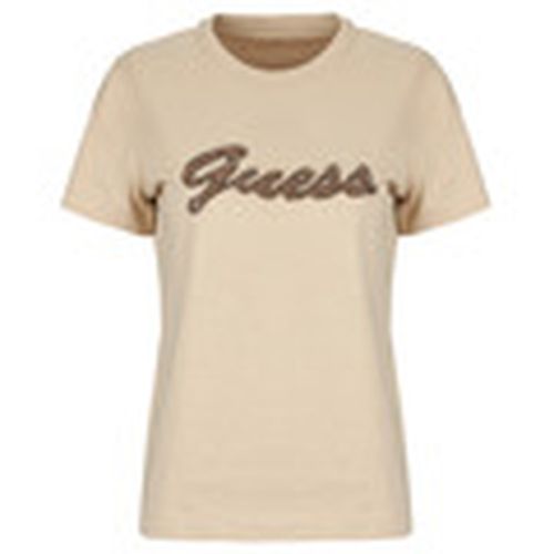 Camiseta SS CN BEADS SCRIPT TEE para mujer - Guess - Modalova
