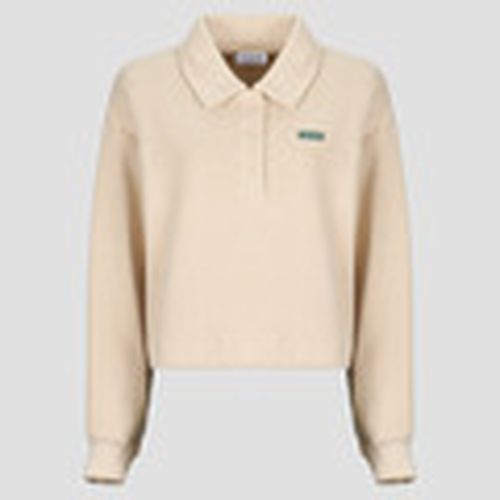 Jersey Sweatshirt polo en interlock côtelé avec étiquette para mujer - Lacoste - Modalova