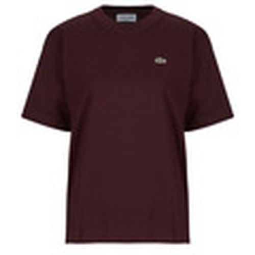 Camiseta T-shirt en coton doux relaxed fit para mujer - Lacoste - Modalova