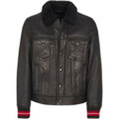 Cazadora de cuero - para hombre - Tommy Hilfiger - Modalova