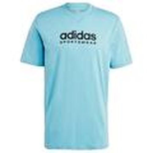 Camiseta T-shirt coupe ample bleu para hombre - adidas - Modalova