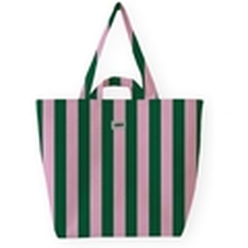 Bolsa Bold Stripe Bag - Pink/Green para mujer - Lori Barcelona - Modalova