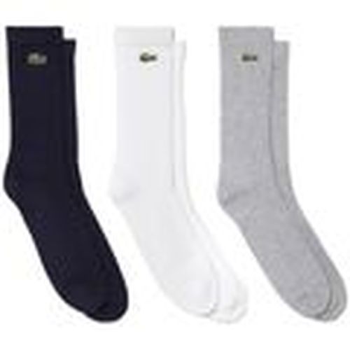Calcetines altos 3 Pack Calf Medias para hombre - Lacoste - Modalova