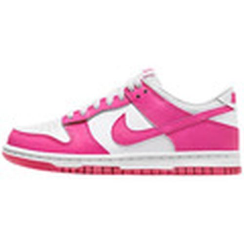 Zapatillas Baskets Dunk Low rose / blanc para mujer - Nike - Modalova