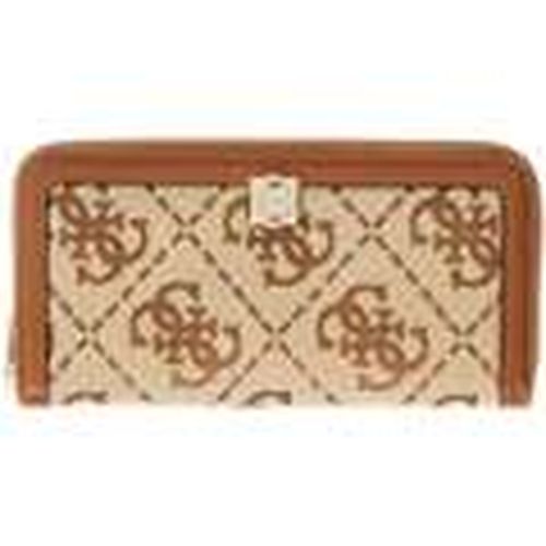 Cartera Cartera Audrey Grand Monogramme Logo Latte para mujer - Guess - Modalova