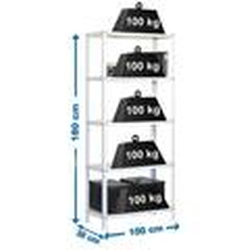 Estantes de pared Étagère modulable en métal blanc - 5 niveaux robustes para - simonrack - Modalova