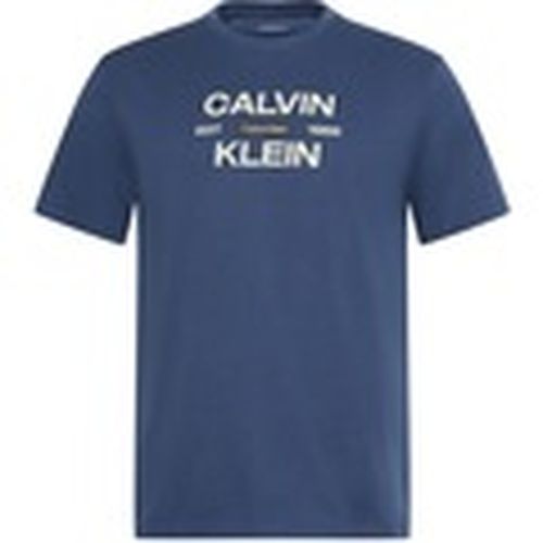Tops y Camisetas Lv04rg805g Eu Calvinklein Stack Gra para hombre - Calvin Klein Jeans - Modalova