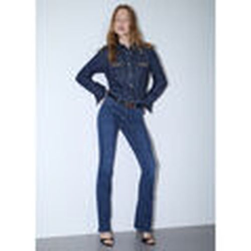 Jeans Vaqueros bootcut con botones joya para mujer - Liu Jo - Modalova
