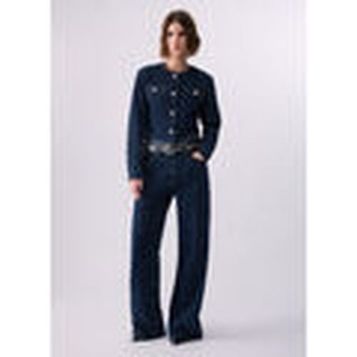 Jeans Jeans rectos acolchado con strass para mujer - Liu Jo - Modalova