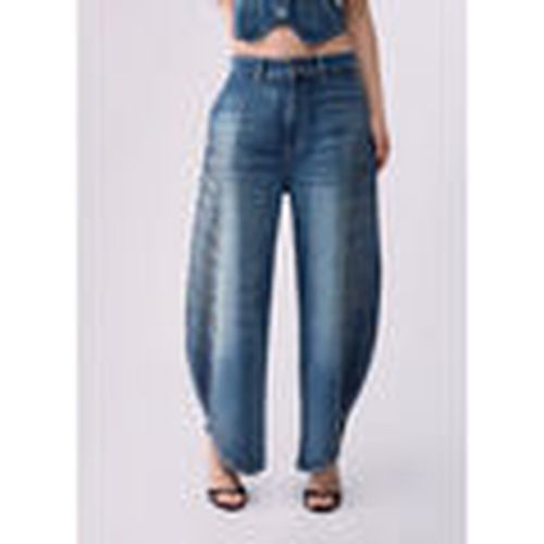 Jeans Vaqueros balloon con micro strass para mujer - Liu Jo - Modalova