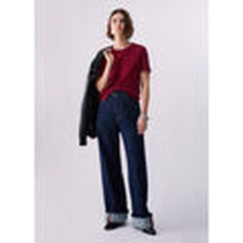 Jeans Vaqueros flare con vuelta para mujer - Liu Jo - Modalova