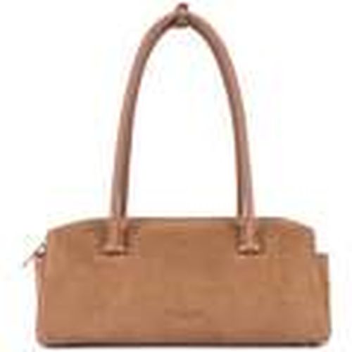 Bolso de mano Bolso Rectangular con cremallera Suède Cube Camel para mujer - LANCASTER - Modalova